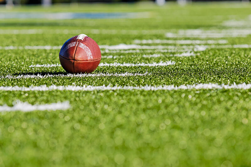 football on field