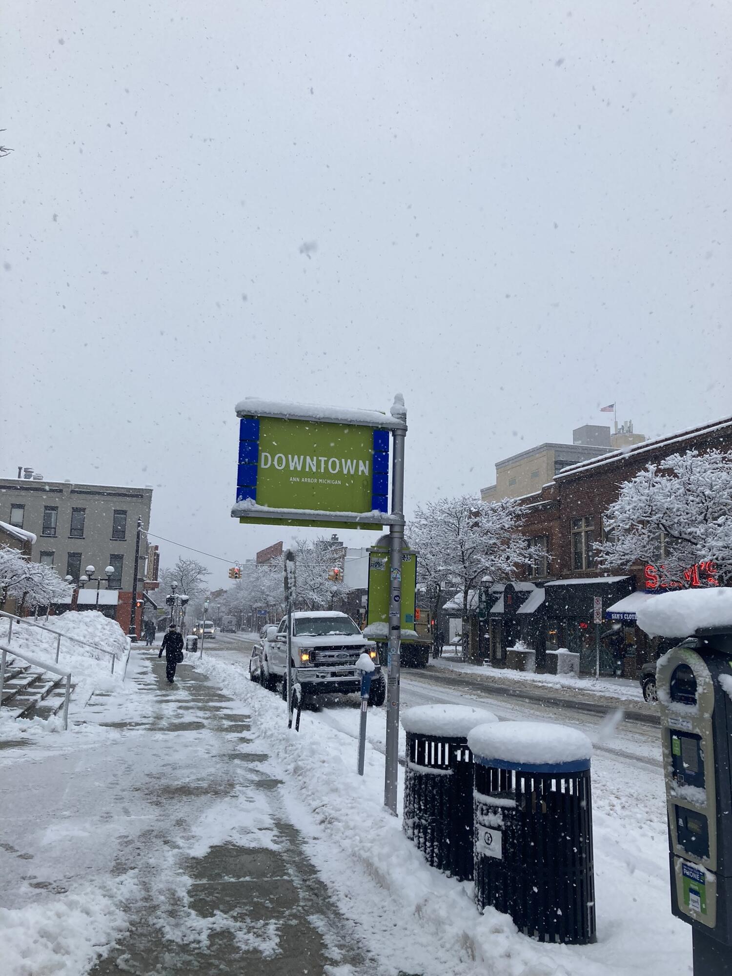 Downtown Ann Arbor in Winter
