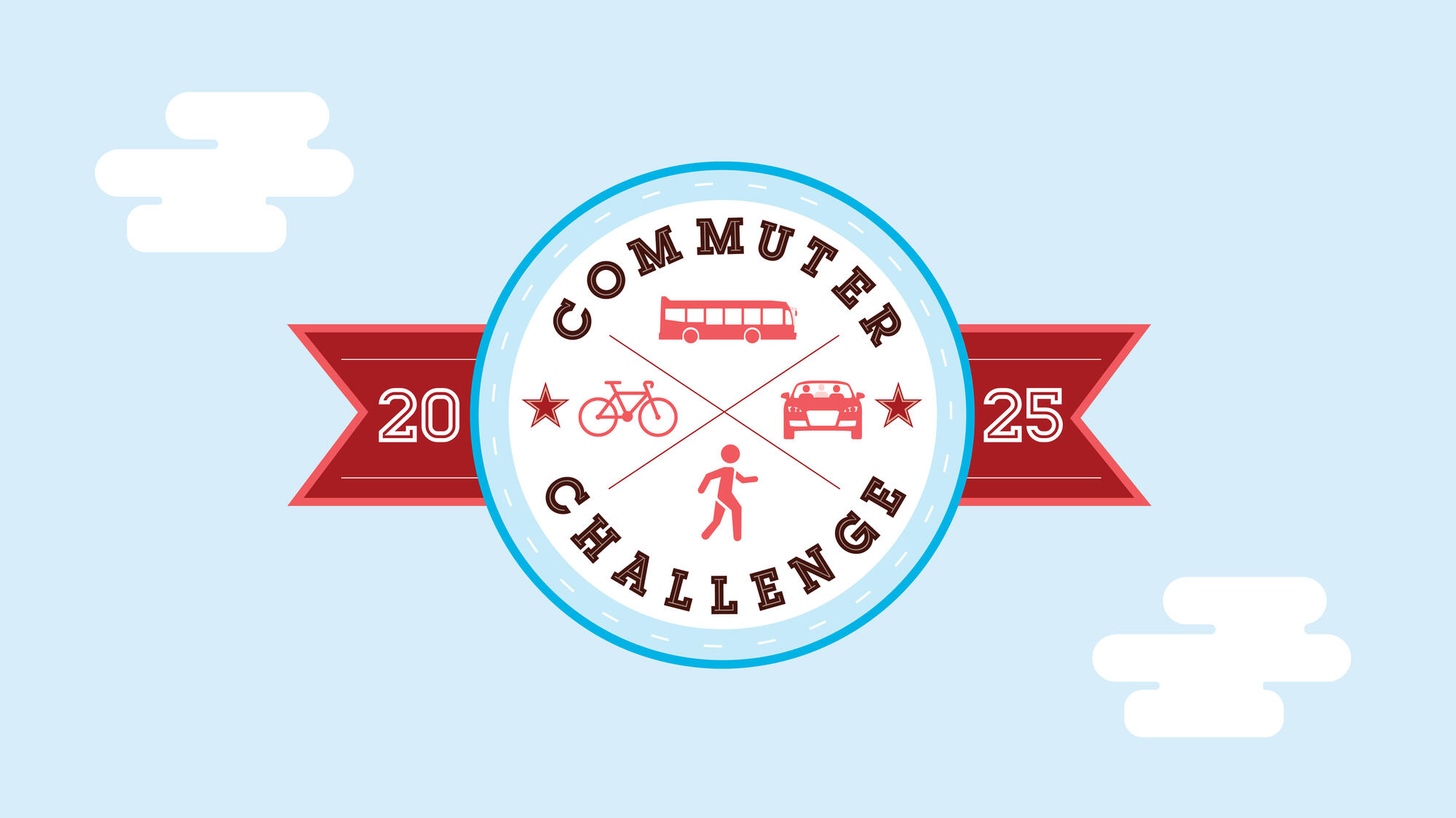 Decorative Image of Commuter Challenge 2025 Logo