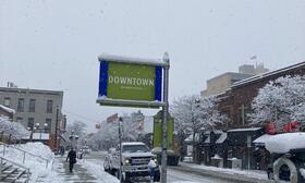 Downtown Ann Arbor in Winter