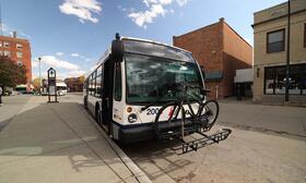 Photo of TheRide bus at Ypsilanti Transit Center